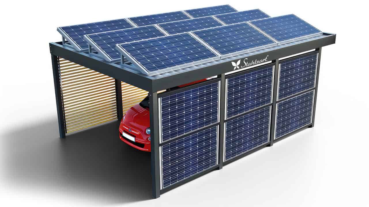 solar-carport-mit-flachdach-carports-pv-anlage-solaranlage-photovoltaik-garagen-garagendach-solarcarport-solarcarports-flaechen-dach-e-auto-loesung-stahlcarport-holz-stahlzart