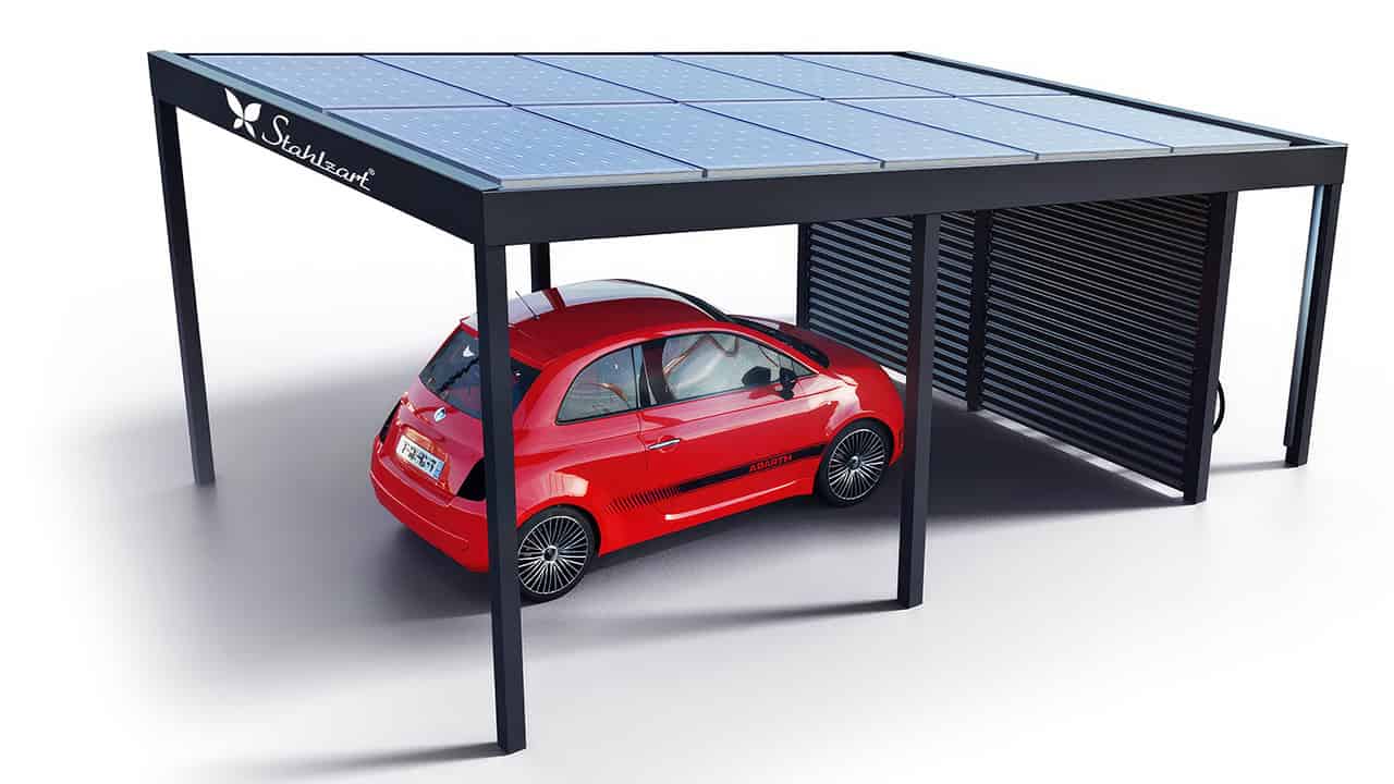 solar-carport-mit-pultdach-carports-solarcarport-pultdach-carportdach-design-strom-angebot-photovoltaikanlage-module-solardach-metall-stahl-einzelcarport-offen-stahlzart-metallcarport